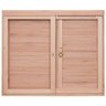 Janela de Madeira Veneziana 100x80cm Com Caixilho 12cm  EWK 200 Rondosul  - 1