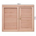 Ver imagem 4 de Janela de Madeira Veneziana 120x100cm com Caixilho 12cm Ewk 200 Rondosul