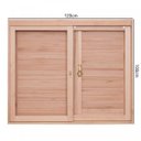 Ver imagem 4 de Janela de Madeira Veneziana 100x120cm com Caixilho 12cm Ewk 200 Rondosul