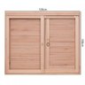 Janela de Madeira Veneziana 100x120cm Com Caixilho 12cm  EWK 200 Rondosul  - 4
