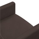 Ver imagem 6 de Kit 2 Poltronas/2 Puffs Redonda Veludo Marrom Pés Palito