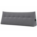 Ver imagem 1 de Almofada Decorativa Cabeceira Bella Encosto Apoio de Lombar 190cm King Suede Cinza - Monari Design