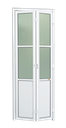 Ver imagem 1 de Porta Alumínio Camarão Lambril/Vidro e.L25 Branco 60 V.Boreal Brimak