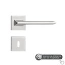 Ver imagem 6 de Fechadura Externa Pado Sara Quadrada 40mm Cromada Escovada Externa