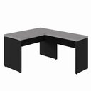 Ver imagem 3 de Mesa em L Escrivaninha 1,20m X 1,50m Escritório F5 Office Cor:cinza Sagrado com Preto