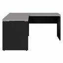 Ver imagem 4 de Mesa em L Escrivaninha 1,20m X 1,50m Escritório F5 Office Cor:cinza Sagrado com Preto