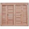 Janela de Madeira Veneziana 100x150cm Com Caixilho 12cm  EWK 260 Rondosul  - 1