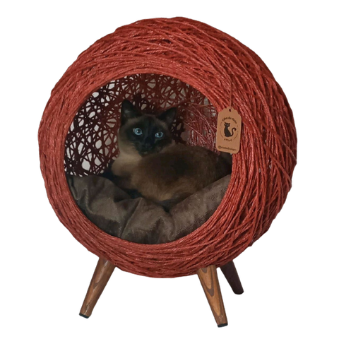 Arranhador Gatos Toca Vermelha