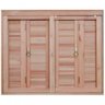 Janela de Madeira Veneziana 100x120cm com Caixilho 12cm Ewk 260 Rondosul - 1