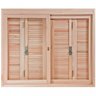 Janela de Madeira Pantográfica 100x120cm com Caixilho 14cm Ewk 360 Rondosul - 1
