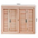 Ver imagem 5 de Janela de Madeira Pantográfica 100x120cm com Caixilho 14cm Ewk 360 Rondosul