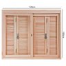 Janela de Madeira Pantográfica 100x120cm com Caixilho 14cm Ewk 360 Rondosul - 5