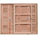 Ver imagem 2 de Janela de Madeira Veneziana 100x150cm com Caixilho 12cm Ewk 270 Rondosul