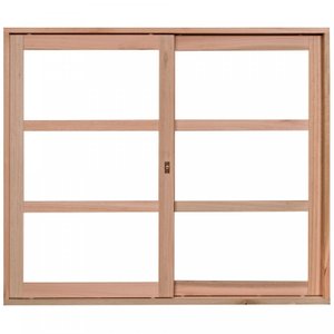Janela de Madeira de Correr 100x80cm Com Caixilho 8,5cm EWK 290  Rondosul 