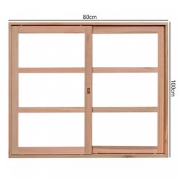 Janela de Madeira de Correr 100x80cm Com Caixilho 8,5cm EWK 290  Rondosul  - 2