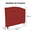 Ver imagem 6 de Kit Cabeceira e Calçadeira com Baú 140 Cm King Casal Diana Suede