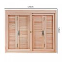 Ver imagem 5 de Janela de Madeira Pantográfica 120x120cm com Caixilho 14cm Ewk 360 Rondosul