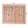 Janela de Madeira Pantográfica 120x140cm com Caixilho 14cm Ewk 360 Rondosul - 5