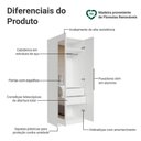 Ver imagem 3 de Guarda-roupa Modulado 2 Portas com Espelho 2 Gavetas 1 Cabideiro Branco Neo Madesa Branco