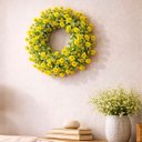 Ver imagem 3 de Guirlanda Coroa de Flores Artificial Enfeite Decorativo 25cm