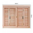 Ver imagem 5 de Janela de Madeira Pantográfica 120x200cm com Caixilho 14cm Ewk 360 Rondosul