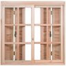 Janela de Madeira Pantográfica 120x180cm com Caixilho 14cm Ewk 370 Rondosul - 2