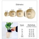 Ver imagem 3 de Cachepot Pequeno com Alças em Couro Ecológico Pequenas e Estampa Home