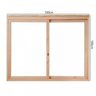 Janela de Madeira de Correr 100x100cm com Caixilho 9,4cm Ewr 380 Rondosul - 2