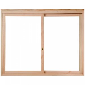 Janela de Madeira de Correr 100x100cm Com Caixilho 9,4cm EWR 380 Rondosul 