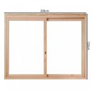Ver imagem 2 de Janela de Madeira de Correr 120x200cm com Caixilho 9,4cm Ewr 380 Rondosul