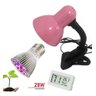 Luminária Rosa Clip + Lâmpada Led Full Spectrum + Higrômetro Led Grow Preto - 2