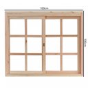 Ver imagem 2 de Janela de Madeira de Correr 100x100cm com Caixilho 9,4cm Ewk 390 Rondosul