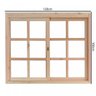 Janela de Madeira de Correr 100x120cm com Caixilho 9,4cm Ewk 390 Rondosul - 2