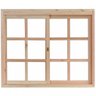 Janela de Madeira de Correr 100x120cm com Caixilho 9,4cm Ewk 390 Rondosul - 1