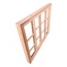 Janela Vitro de Madeira Eucalipto 100x120x14 Modelo Quadriculado - 2