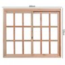 Janela de Madeira de Correr 120x200cm com Caixilho 9,4cm Ewk 390 Rondosul - 2