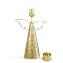 Ver imagem 1 de Anjo Natalino Vazado com Porta-Velas em Metal 30x19cm