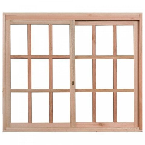 Janela de Madeira de Correr 100x150cm com Caixilho 9,4cm Ewk 390 Rondosul