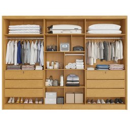 Guarda Roupa Valência 6 Portas 6 Gavetas Espelhado Mdf - Mademarcs - 3