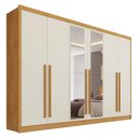 Ver imagem 2 de Guarda Roupa Valência 6 Portas 6 Gavetas Espelhado 100 % Mdf - Mademarcs