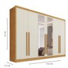 Guarda Roupa Valência 6 Portas 6 Gavetas Espelhado 100 % Mdf - Mademarcs - 4