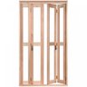 Porta de Madeira Balcão Pantográfica 213x120cm com Batente de 9,4cm Ewk 486 Rondosul - 2