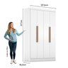 Guarda-roupa Modulado Casal 3 Peças 5 Portas 5 Gavetas com Maleiro Smart Plus - 10
