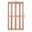 Ver imagem 3 de Porta de Madeira Balcão Pantográfica 213x140cm com Batente de 9,4cm Ewk 486 Rondosul