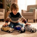 Ver imagem 2 de Carro Miniatura Antigo Clássic Fricção Colecionável Kit 3pçs