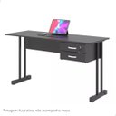 Ver imagem 7 de Par de Pé para Mesa de Escritório Reforçada -preto