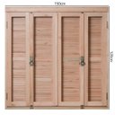 Ver imagem 4 de Janela de Madeira Veneziana 120x150cm Pantográfica Ewk 366 Rondosul