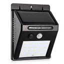 Ver imagem 1 de Luminária Parede Solar 30 Leds Sensor Movimento Luz Preto