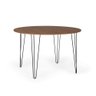 Mesa de Jantar Redonda 120cm Hairpin - Natural - 1