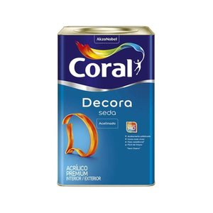 Tinta Acrilico Acetinada Decora Seda Branca 18l - Coral
